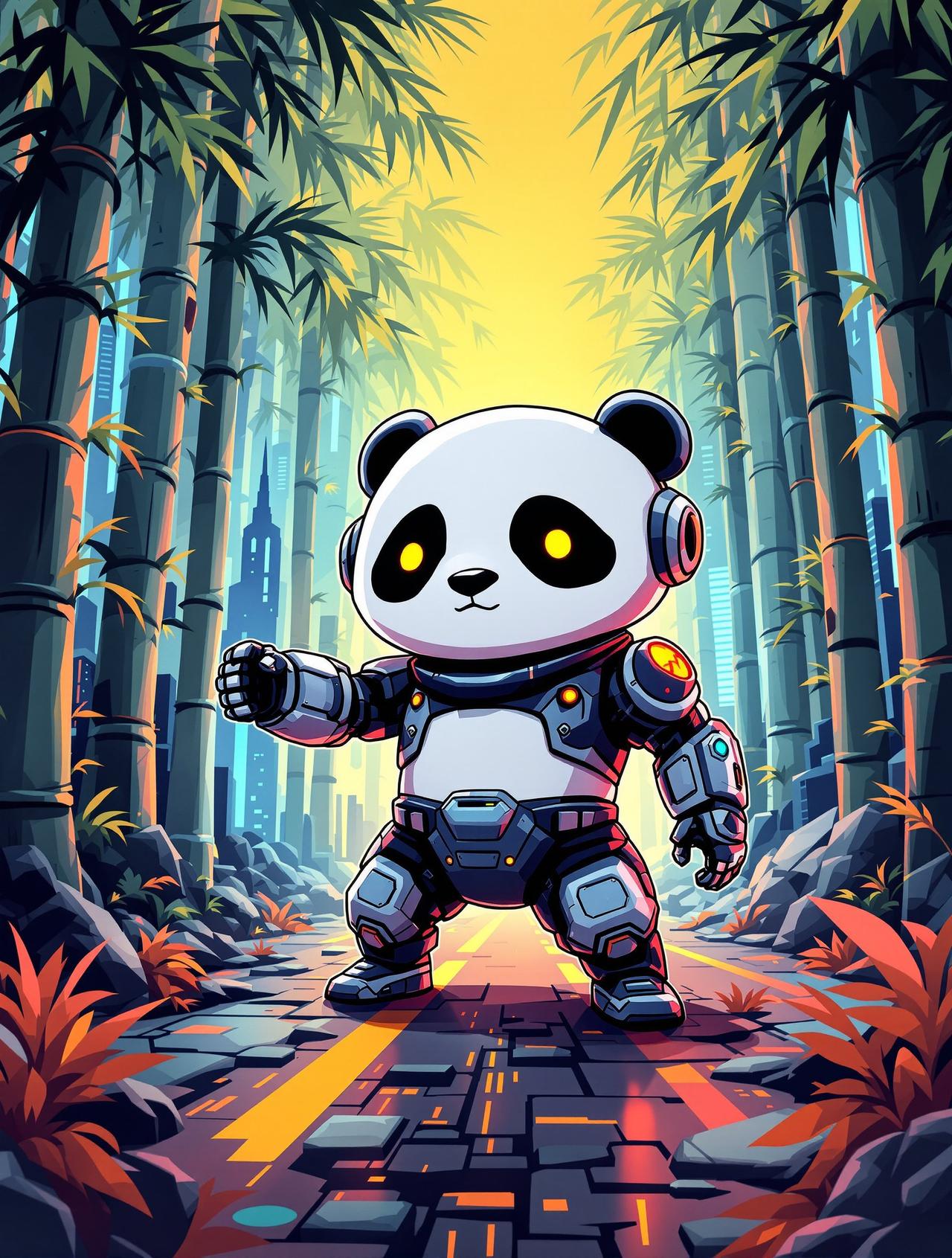赛博熊猫 - Cyber Panda - 78动漫动漫生产线